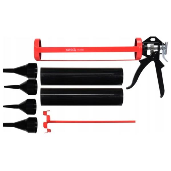 Pistol pentru silicon Yato YATO Red photo 2