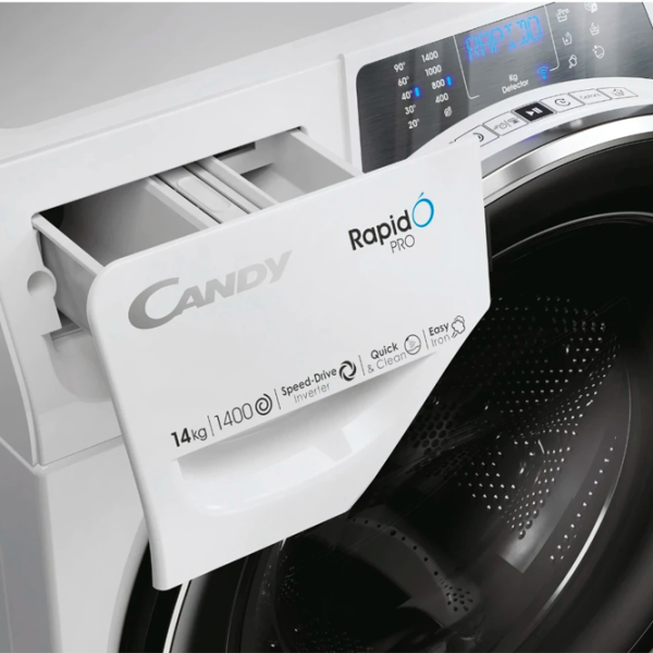 Mașină de spălat Candy RP 4146BWMBC/1-S 14 kg / 1400 rpm / White photo 3