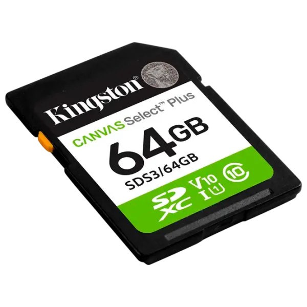 Карта памяти Kingston Canvas Select Plus 64 ГБ SD / Class10 photo 2