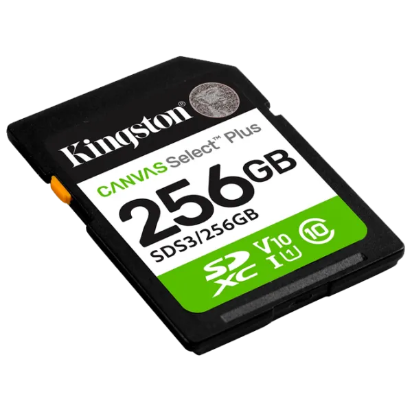 Карта памяти Kingston Canvas Select Plus 256 ГБ SD / Class10 photo 2