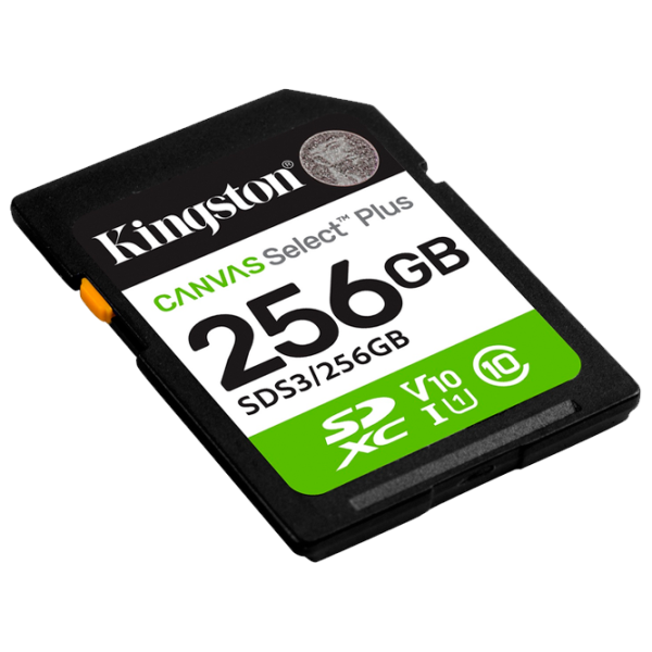 Карта памяти Kingston Canvas Select Plus 256 ГБ SD / Class10 photo 2