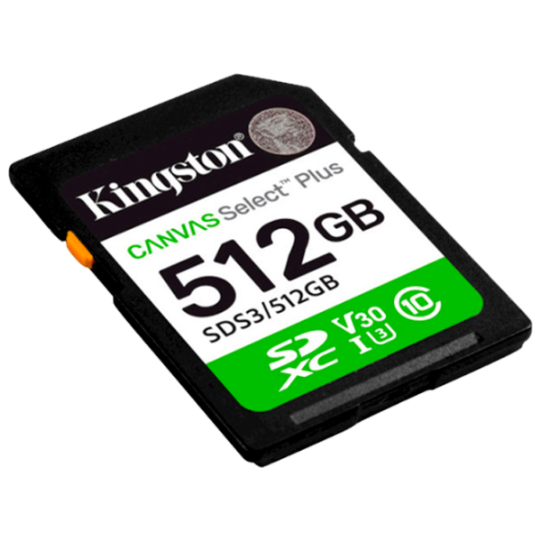 Карта памяти Kingston Canvas Select Plus 512 ГБ SD / Class10 photo 2