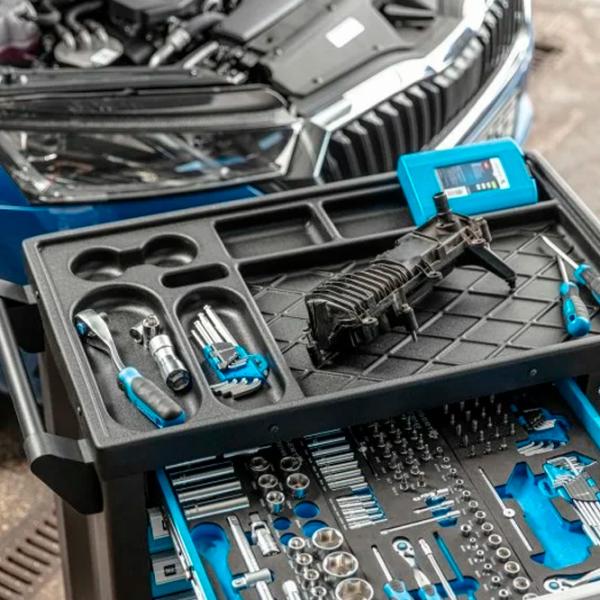 Cărucior pentru scule Hoegert Technik 544 buc. Metal photo 5