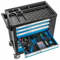 Cărucior pentru scule Hoegert Technik 544 buc. Metal photo 6
