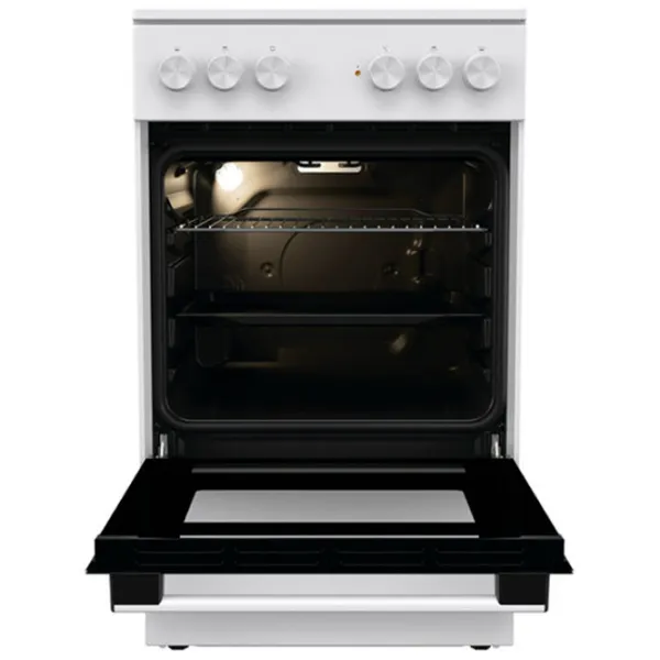 Aragaz Gorenje GEC5A10WG Electrică/ White/ Black photo 2 Aragaz Gorenje GEC5A10WG Electrică/ White/ Black photo 2