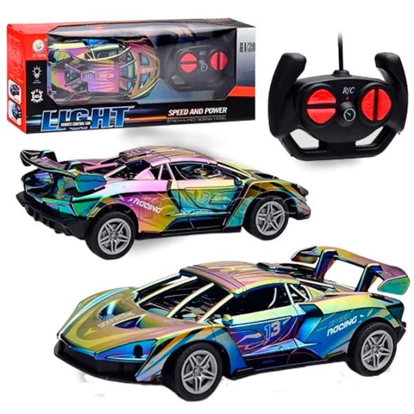 Mașină JT Toys Light Speed And Power JT727  / / Black Orange photo 1