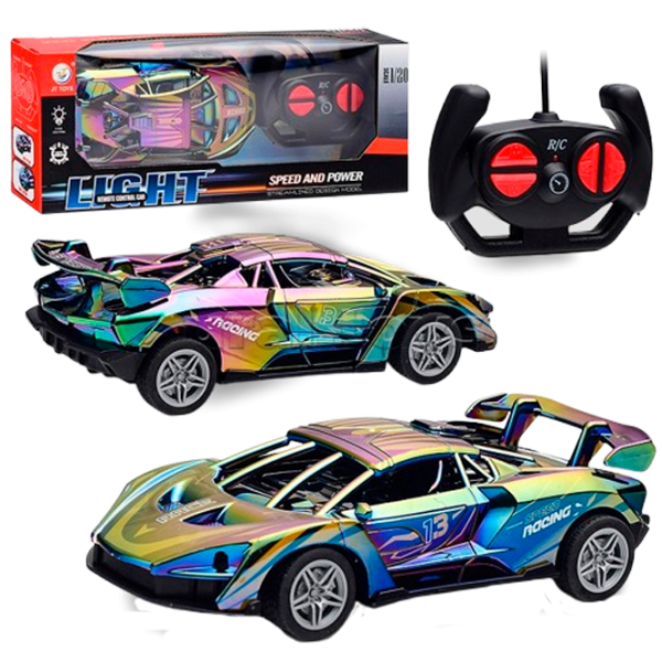 Mașină JT Toys Light Speed And Power JT727  / / Black Orange photo 1