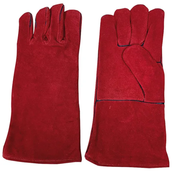 Mănuși de protecție Awelco Welding Gloves Piele / Red photo 1