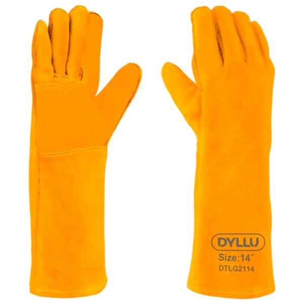 Mănuși de protecție DYLLU DTLG2114 Piele / Orange photo 1