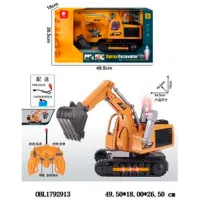 Excavator ChiToys Engineering Truck Series JT695 / / Black Orange photo 2