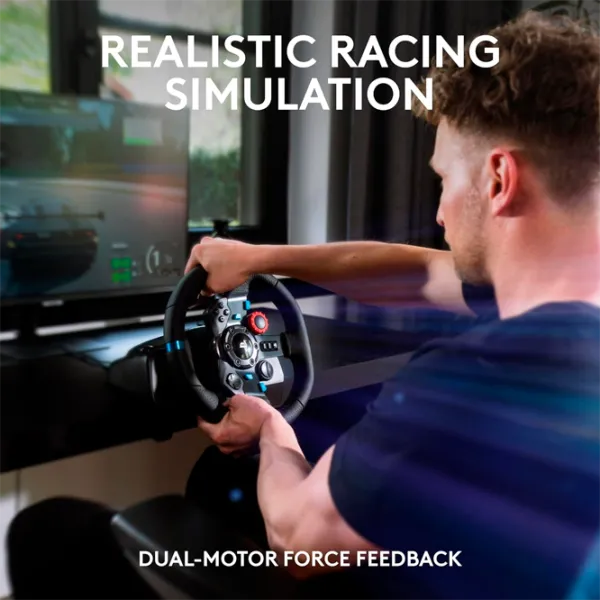 Volan Logitech Driving Force Racing G29 + Driving Force Shifter F Cu fir / 21 buttons / Black photo 3