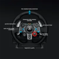 Руль Logitech Driving Force Racing G29 + Driving Force Shifter F Проводная / 21 buttons / Черный photo 4