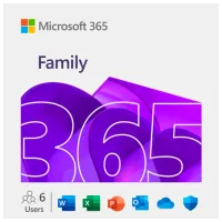 Пакет офисных программ Microsoft 365 Family English 32/64-bit 6 ПК / Online