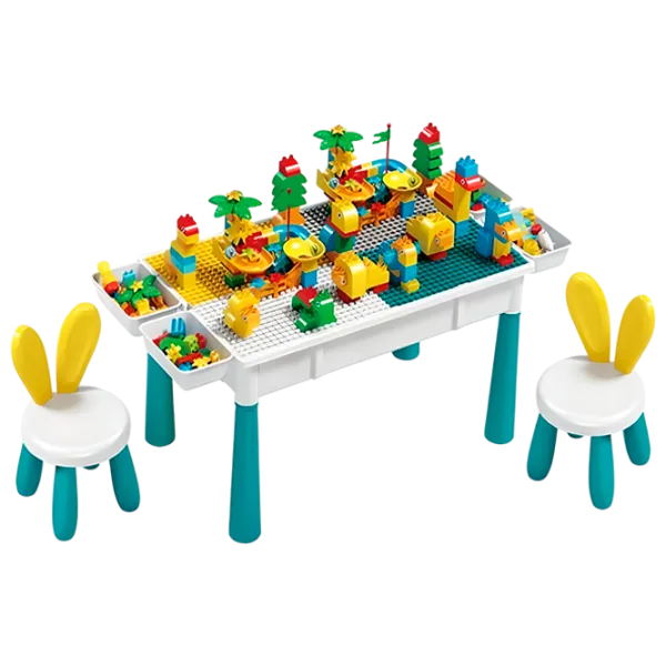 Cтолик игровой Yougood Blocks UG802 00-00643524 3+ / Зелёный Белый photo 1