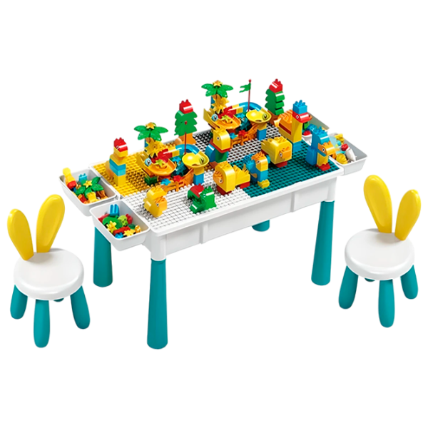 Cтолик игровой Yougood Blocks UG802 00-00643524 3+ / Зелёный Белый photo 1