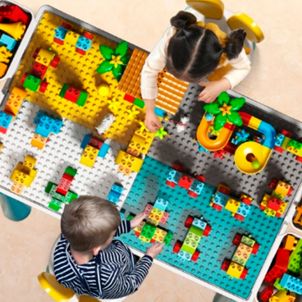 Cтолик игровой Yougood Blocks UG802 00-00643524 3+ / Зелёный Белый photo 3