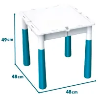 Masă de joc Yougood Blocks YR6036 00-00932164 3+ / Green White photo 2
