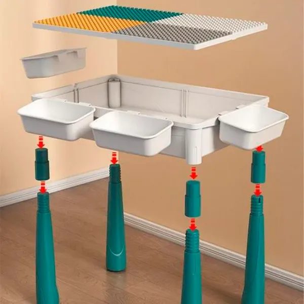 Cтолик игровой Yougood Blocks YR6036 00-00932164 3+ / Зелёный Белый photo 5