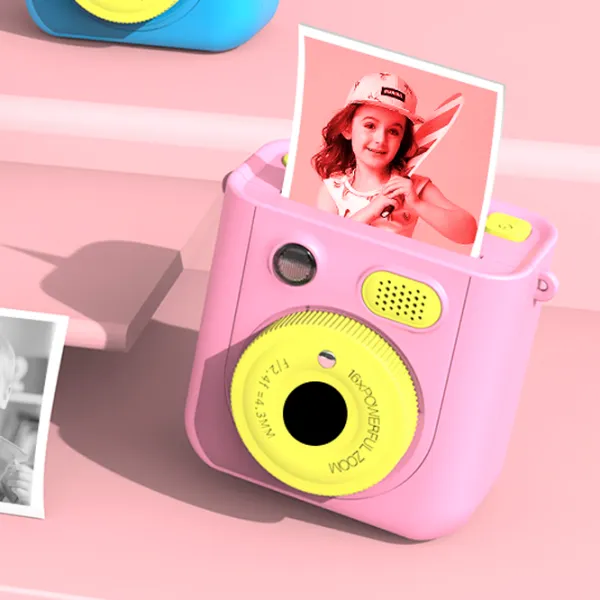 Фотоаппарат Kidyprint WK01  3+ / Черный Розовый photo 2