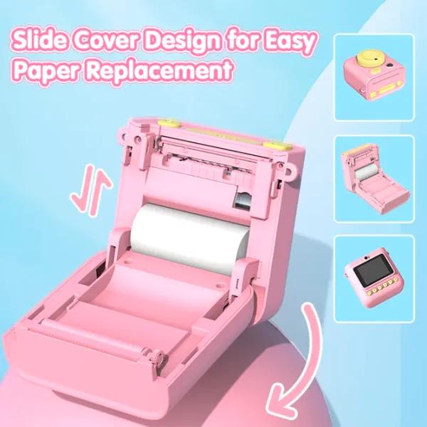 Фотоаппарат Kidyprint WK01  3+ / Черный Розовый photo 5