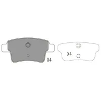 Тормозные колодки Aplus 71405BAP Задние / Дисковые photo 2