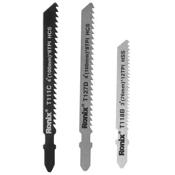 Set pânze Ronix T118B/T111C/T127D 8/12TPI  photo 2 Set pânze Ronix T118B/T111C/T127D 8/12TPI  photo 2