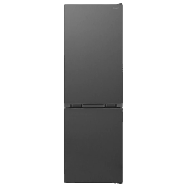 Frigider SHARP SJ-NBA09DMXLD-EU cu congelator jos 295 l / 180 cm / Inox photo 1