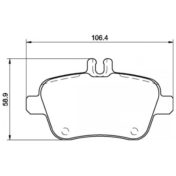 Тормозные колодки Aplus 71386CAP Задние / Дисковые  photo 2 Тормозные колодки Aplus 71386CAP Задние / Дисковые  photo 2