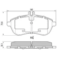 Тормозные колодки Aplus 71390CAP Передние / Дисковые photo 2