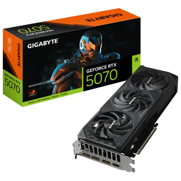 Placă video Gigabyte GeForce RTX 5070 WINDFORCE SFF PCI Express x16 5.0 / 12 GB photo 10 Placă video Gigabyte GeForce RTX 5070 WINDFORCE SFF PCI Express x16 5.0 / 12 GB photo 10