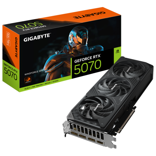 Placă video Gigabyte GeForce RTX 5070 WINDFORCE SFF PCI Express x16 5.0 / 12 GB photo 10 Placă video Gigabyte GeForce RTX 5070 WINDFORCE SFF PCI Express x16 5.0 / 12 GB photo 10