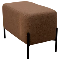 Banchetă Nex Home Teddy Brown / Metal