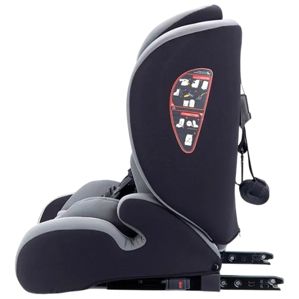 Scaun auto BabyGo FreeFix  12 luni - 12 ani / 36 kg / Gray photo 5