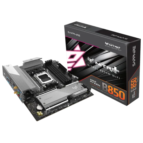 Placă de bază Sapphire NITRO+ B850M WIFI mATX / AMD B850M photo 5