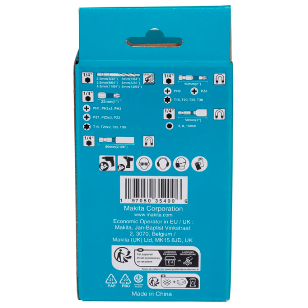 Set bituri Makita E-22850 Cantitatea în set - 31  photo 4