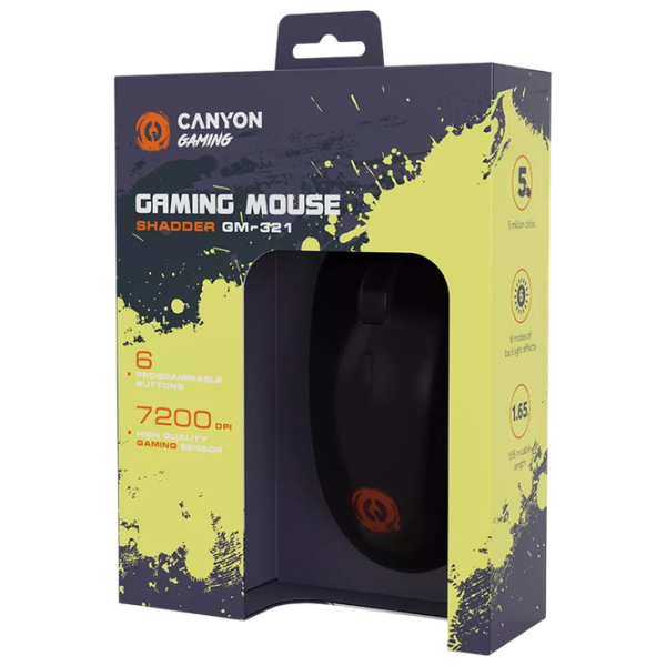 Мышь Canyon GM-321 Shadder USB / Черный photo 6
