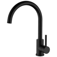 Baterie pentru bucătărie Waltz Alfa Mono comandă / Pivotantă / Alamă / Black