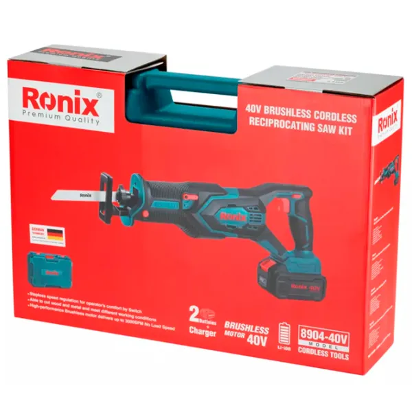 Fierăstrău sabie Ronix 8904-40V  / Blue photo 11