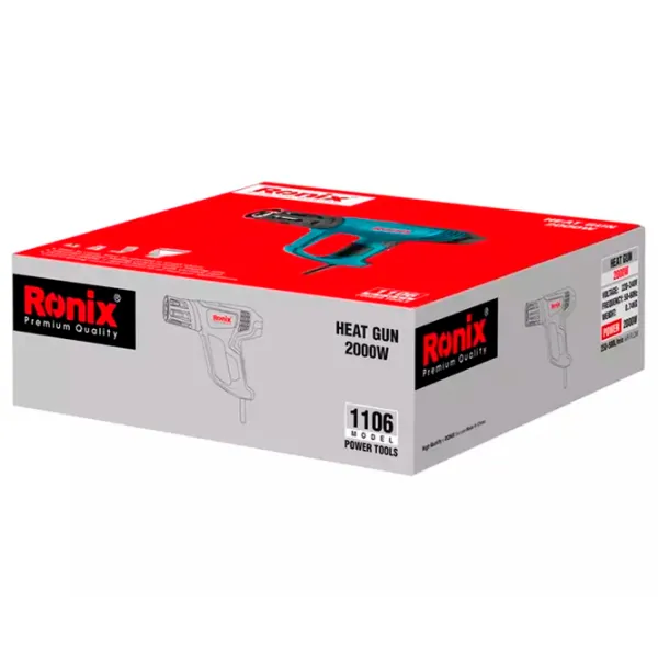 Suflantă de aer cald Ronix 1106 2000 W / Blue photo 8