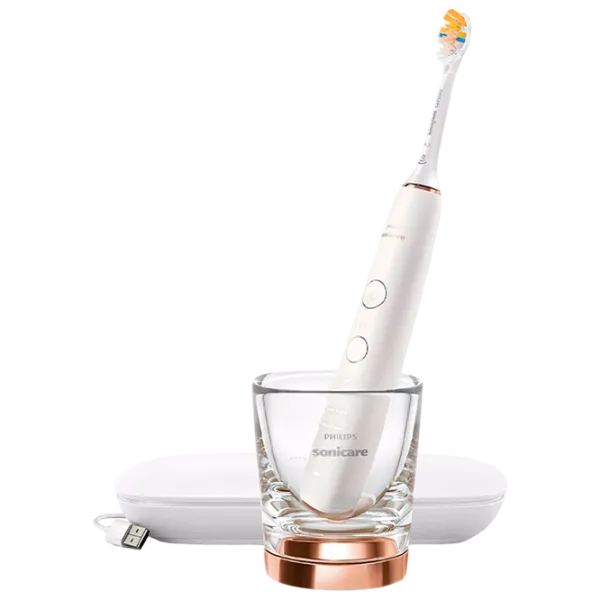 Periuță de dinți electrică Philips HX9911/23 Cu impuls / White photo 2