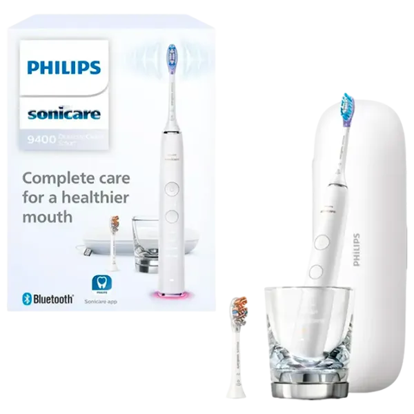Periuță de dinți electrică Philips HX9917/88 Cu impuls / White photo 3