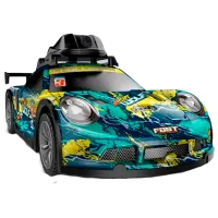Машинка Lead Honor Racing Car Wolf LH-C076  / 2.4 ГГц / Черный Зеленый