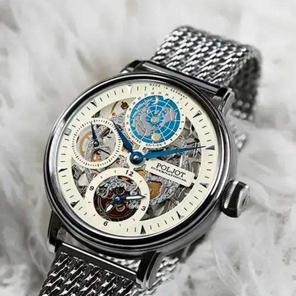 Ceas de mână pentru bărbați Poljot International 9730.2940552M Mecanic / 43 mm photo 2