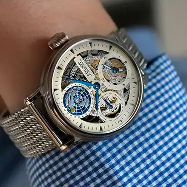 Ceas de mână pentru bărbați Poljot International 9730.2940552M Mecanic / 43 mm photo 4