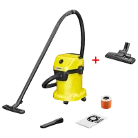 Пылесос KARCHER WD 3 V-17/4/20 + Brush DN35 1000 Вт / Желтый