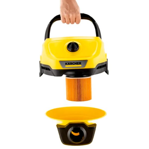 Aspirator industrial KARCHER WD 3 V-15/6/20 + Brush DN35 1000 W / Yellow photo 4