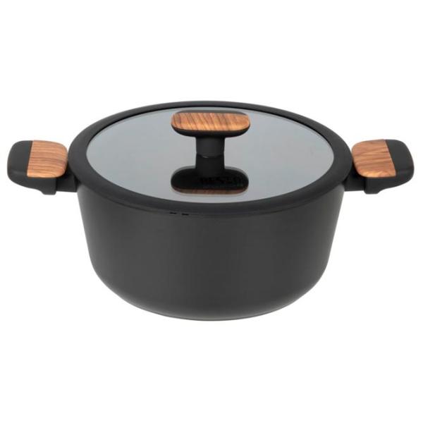 Кастрюля Resto Pot with lid 4.4л Алюминий / Черный photo 1