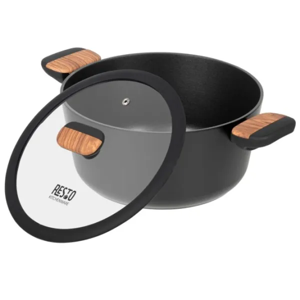 Кастрюля Resto Pot with lid 4.4л Алюминий / Черный photo 4
