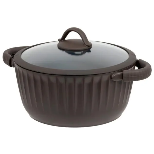 Кастрюля Resto Pot with lid 4.4л Алюминий / Коричневый photo 1