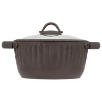 Кастрюля Resto Pot with lid 4.4л Алюминий / Коричневый photo 2